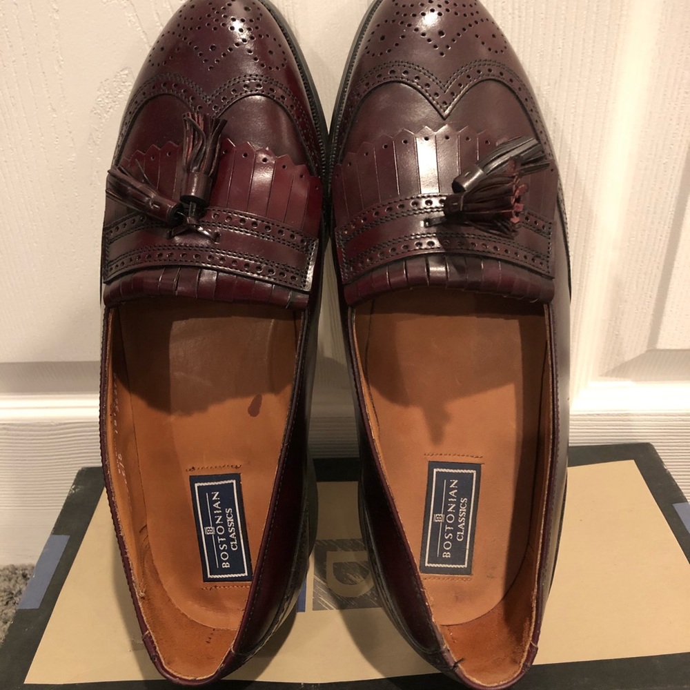 COPY - Bostonian Burgundy George Loafers,Brand New in Box